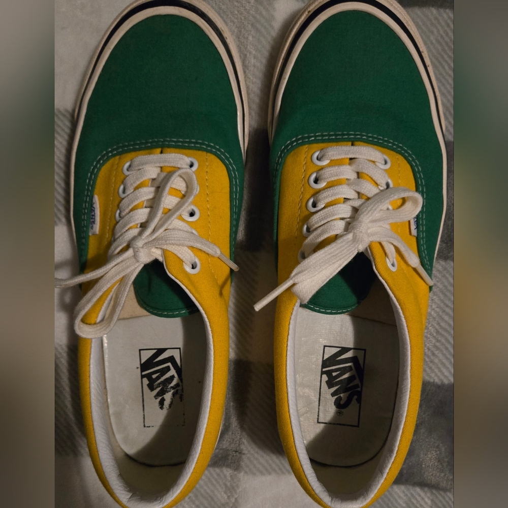 Vans Sneakers in Green, Yellow & Blue